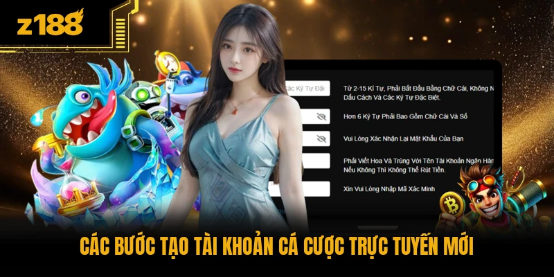 Các bước tạo tài khoản cá cược trực tuyến mới
